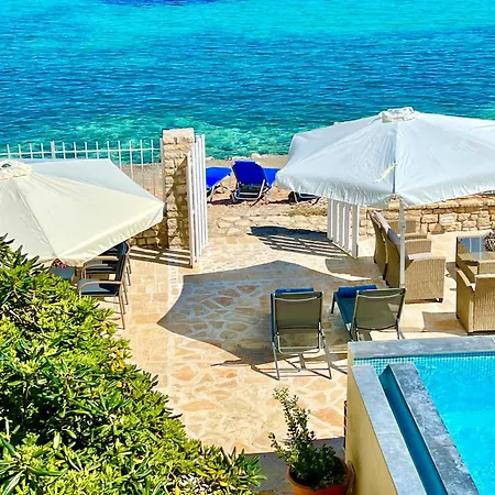 Beachfront House Christina With Private Heatable Pool By Dadovillas *