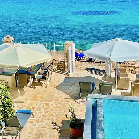 Beachfront House Christina With Private Heatable Pool By Dadovillas Villa Kassiopi