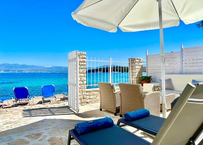 Beachfront House Christina With Private Heatable Pool By Dadovillas Villa
