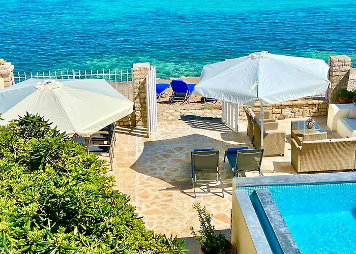 Beachfront House Christina With Private Heatable Pool By Dadovillas *