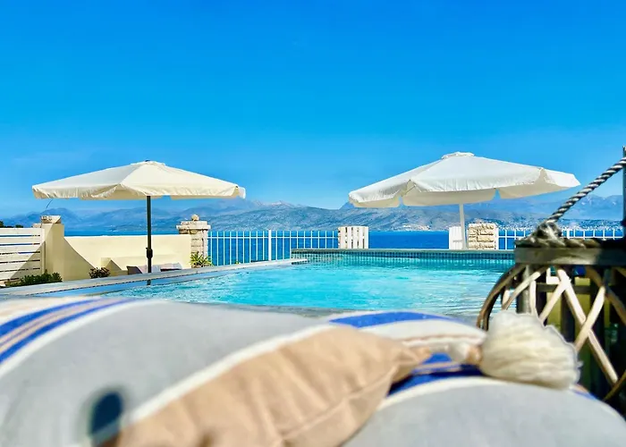 Beachfront House Christina With Private Heatable Pool By Dadovillas * Kassiopi